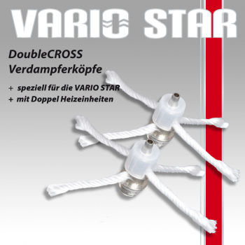 VARIO STAR V1 Double Cross Verdampferköpfe