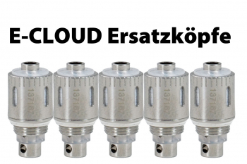E-CLOUD eZigaretten Ersatzkopf 5er Pack